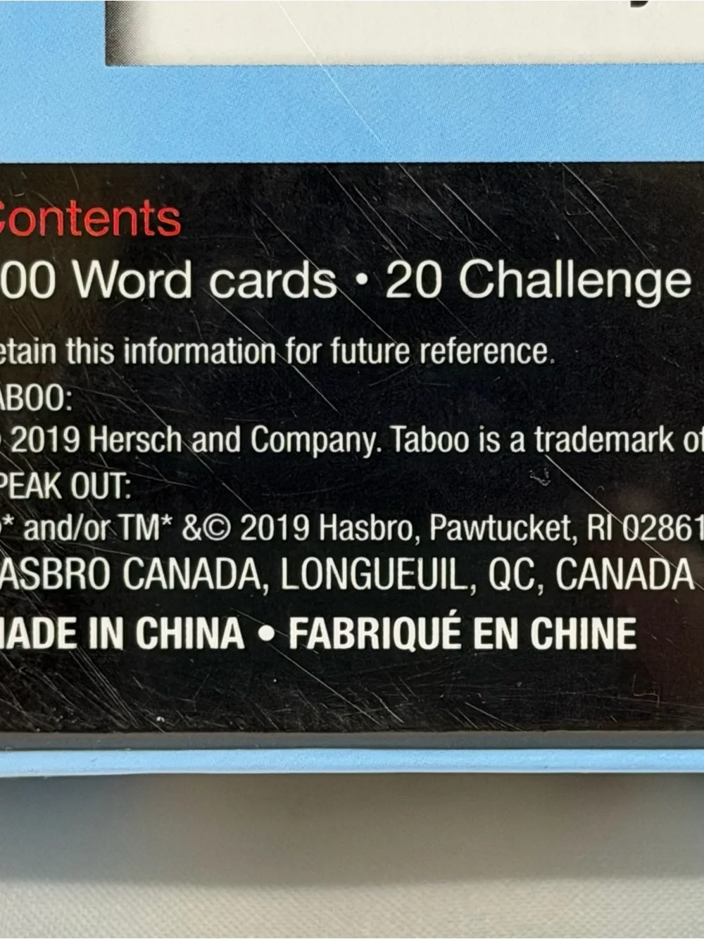 Hasbro taboo speak